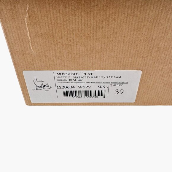 Christian Louboutin Arpoador White Drawstring Sneakers Size 39 US 9 Women 6958 - Picture 15 of 15